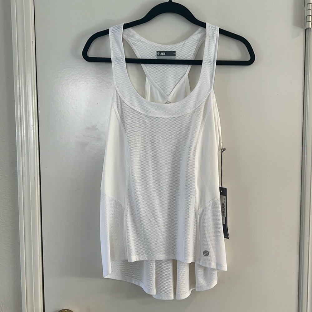 Lija Calou Flutter Tank Top Women’s Racerback NWT Golf Tennis Pickleball